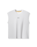Copper-Dura™ Oversized Cropped Cut Off white